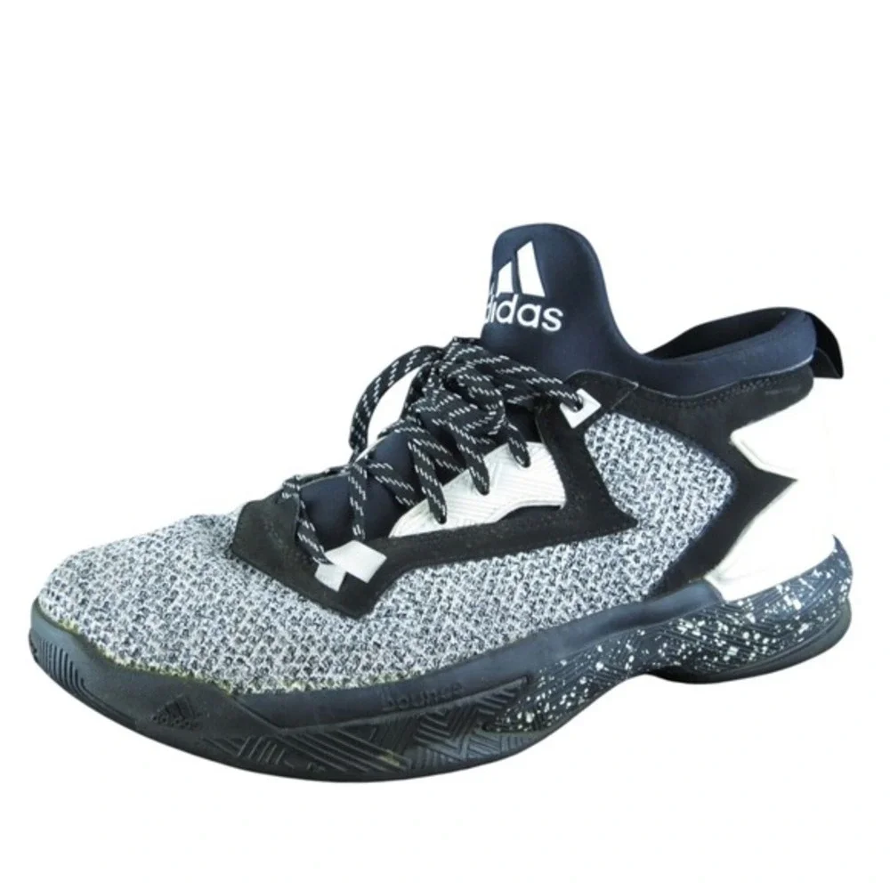 adidas D Lillard 2.0 Static Mens Basketball Shoes Size 10.5 Athletic Black White